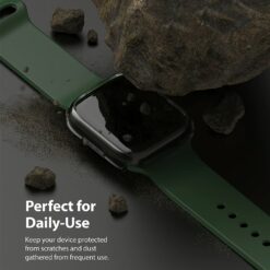 เคส Ringke รุ่น Slim - Apple Watch Series 7/8/9 (41mm) - สี Clear + Matte Black (แพ็ค 2 ชิ้น)
