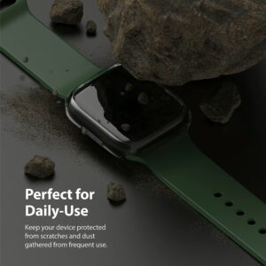 เคส Ringke รุ่น Slim - Apple Watch Series 7/8/9 (45mm) - สี Clear + Matte Black (แพ็ค 2 ชิ้น)