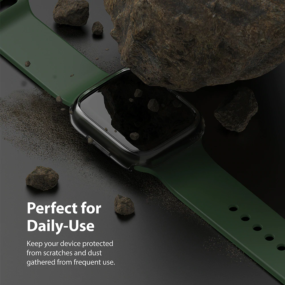 เคส Ringke รุ่น Slim - Apple Watch Series 7/8 (45mm) - สี Clear + Deep Green (แพ็ค 2 ชิ้น)