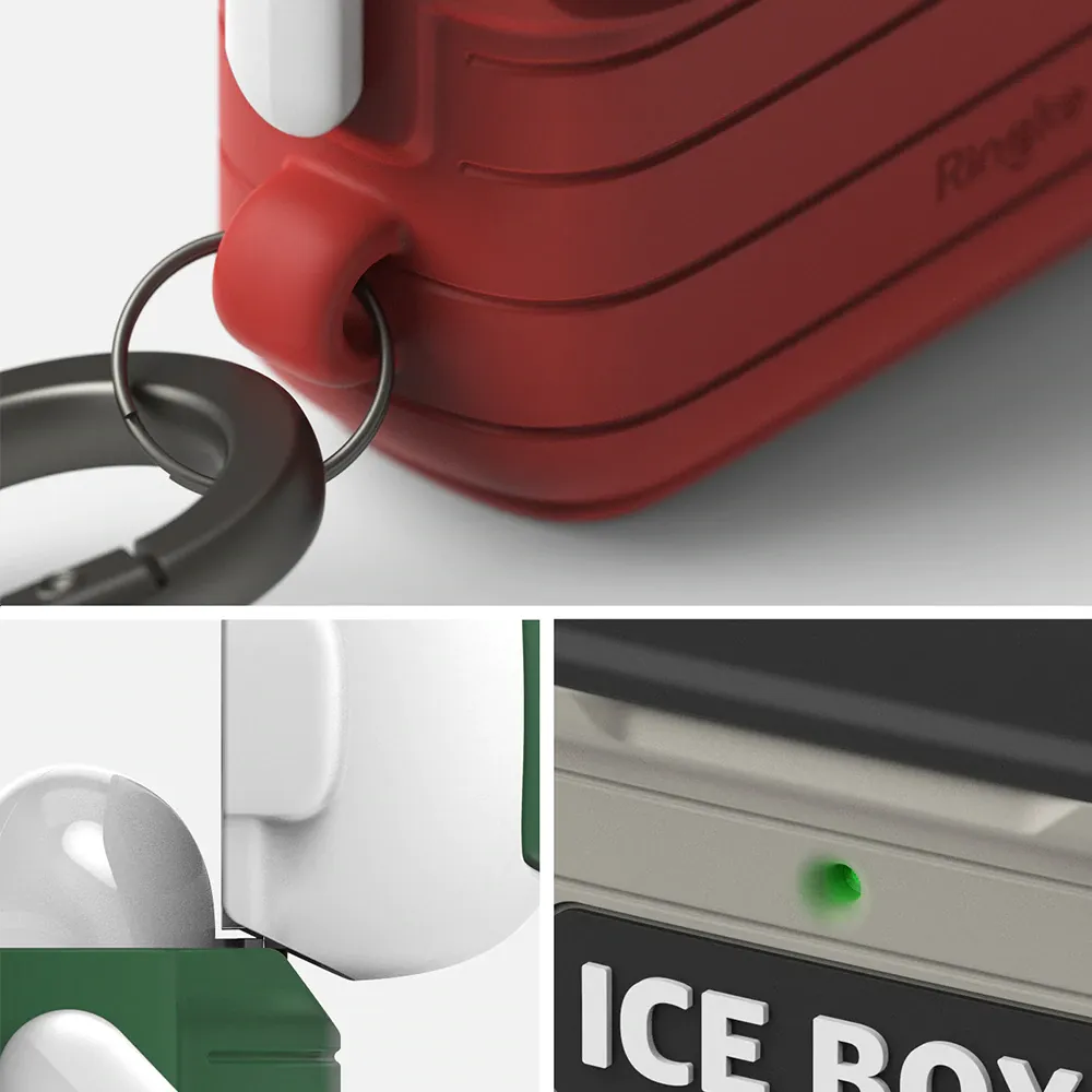 เคส Ringke รุ่น Silicone Case Ice Box - AirPods 3 - สี Red