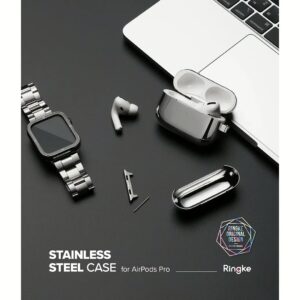 Ringke รุ่น Stainless Steel - เคส Airpods Pro - สี Silver