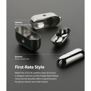 Ringke รุ่น Stainless Steel - เคส Airpods Pro - สี Silver