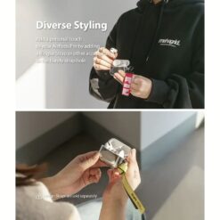 Ringke รุ่น Stainless Steel - เคส Airpods Pro - สี Silver