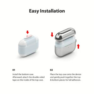 Ringke รุ่น Stainless Steel - เคส Airpods Pro - สี Silver