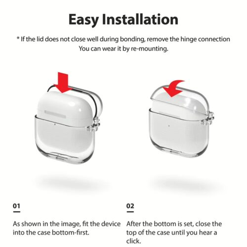 Ringke รุ่น Hinge - เคส Airpods 3 - สี Clear - Image 4