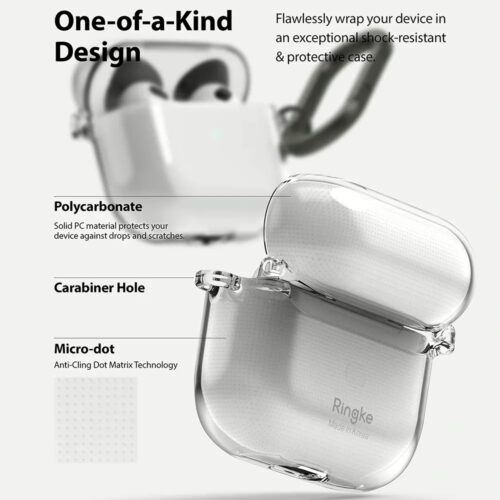 Ringke รุ่น Hinge - เคส Airpods 3 - สี Clear - Image 9