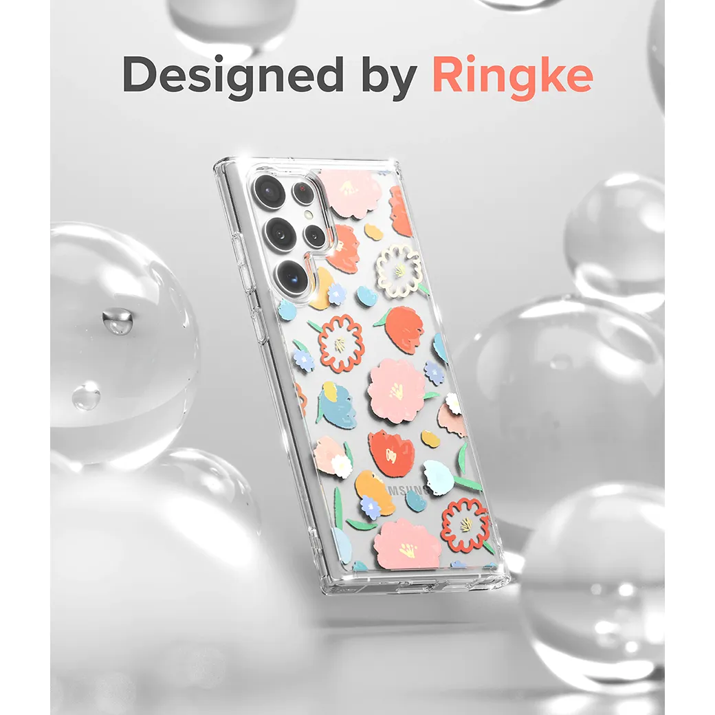 เคส Ringke รุ่น Fusion Design - Galaxy S22 Ultra - ลาย Floral