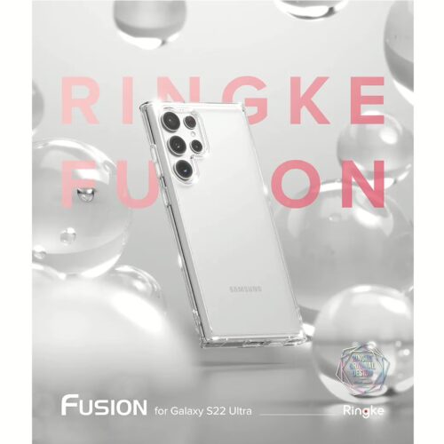 Ringke รุ่น Fusion - เคส Galaxy S22 Ultra - สี Clear - Image 3