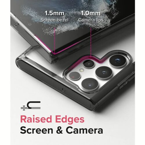 Ringke รุ่น Fusion - เคส Galaxy S22 Ultra - สี Smoke Black - Image 4