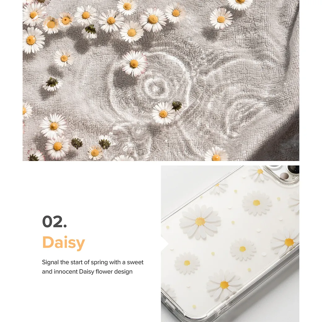 เคส Ringke รุ่น Fusion Design - iPhone 13 - ลาย Daisy