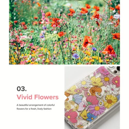 เคส Ringke รุ่น Fusion Design - iPhone 13 Pro - ลาย Vivid Flowers - Image 2