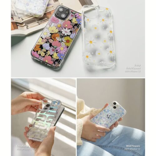 เคส Ringke รุ่น Fusion Design - iPhone 13 Pro - ลาย Vivid Flowers - Image 4