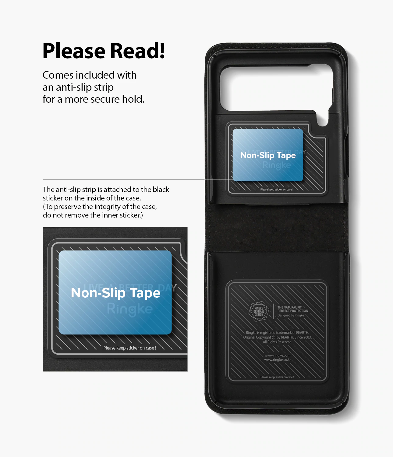 เคส Ringke รุ่น Folio Signature Card Pocket - Samsung Galaxy Z Flip 3 - สี Black