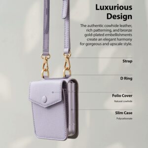 เคส Ringke รุ่น Folio Signature Card Pocket - Galaxy Z Flip 3 - สี Light Purple