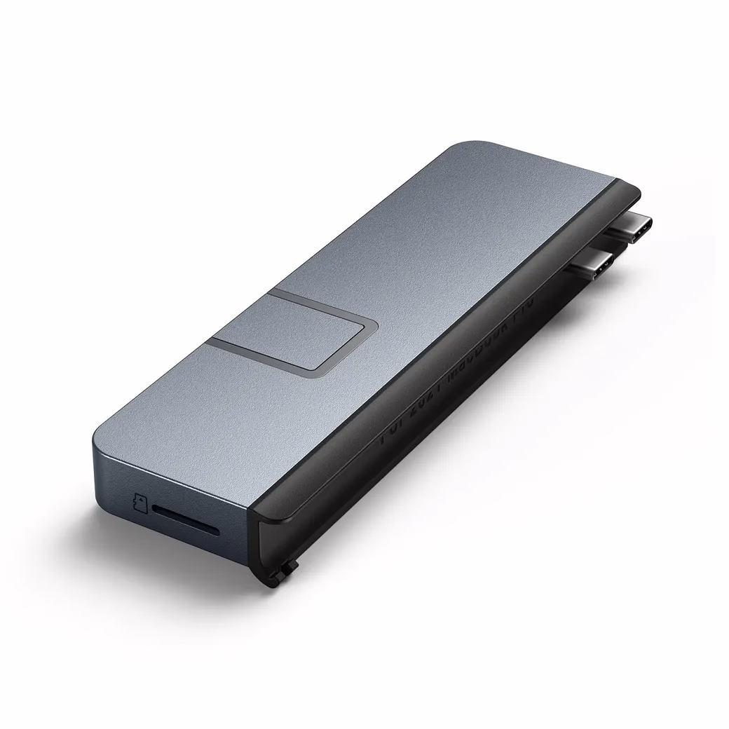 อุปกรณ์เชื่อมต่อ Hyper รุ่น HyperDrive Duo Pro 7 in 2 USB-C Hub for MacBook Pro 2021 - สีเทา