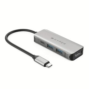 อุปกรณ์เชื่อมต่อ Hyper รุ่น HyperDrive 4 in 1 USB-C Hub - สีเทา