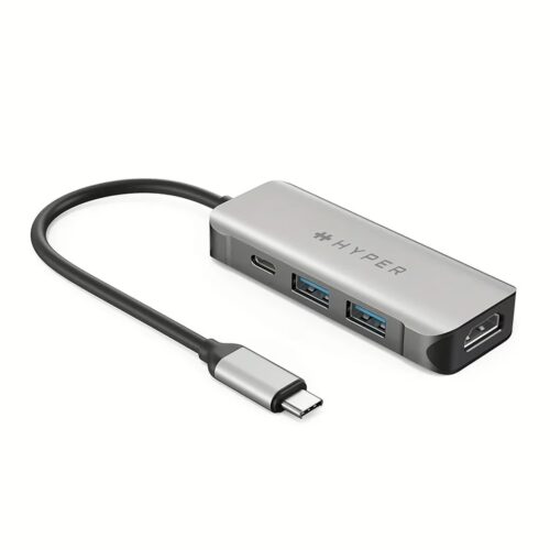 อุปกรณ์เชื่อมต่อ Hyper รุ่น HyperDrive 4 in 1 USB-C Hub - สีเทา