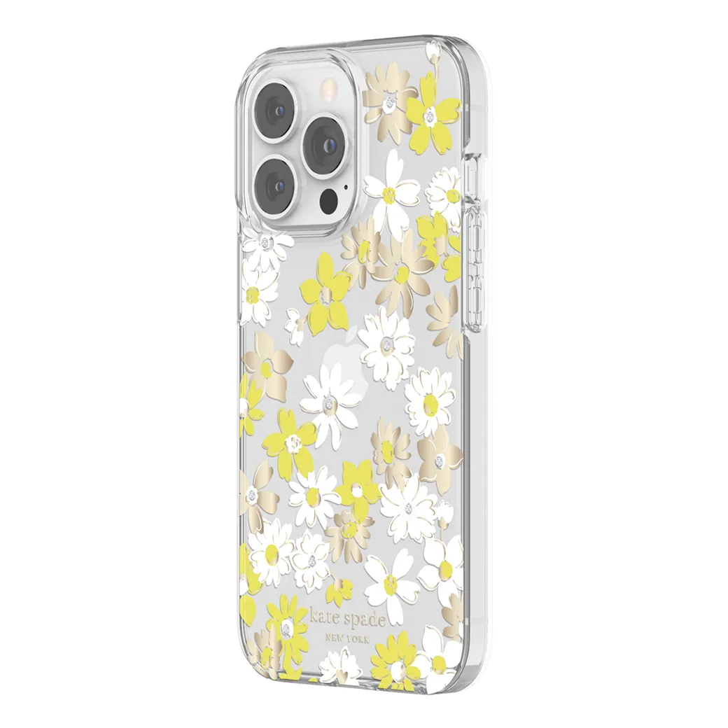 เคส Kate Spade New York รุ่น Protective Hardshell Case - iPhone 13 Pro - ลาย Yellow Floral Medley