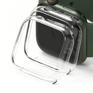 เคส Ringke รุ่น Slim - Apple Watch Series 7/8/9 (45mm) - สี Clear (แพ็ค 2 ชิ้น)