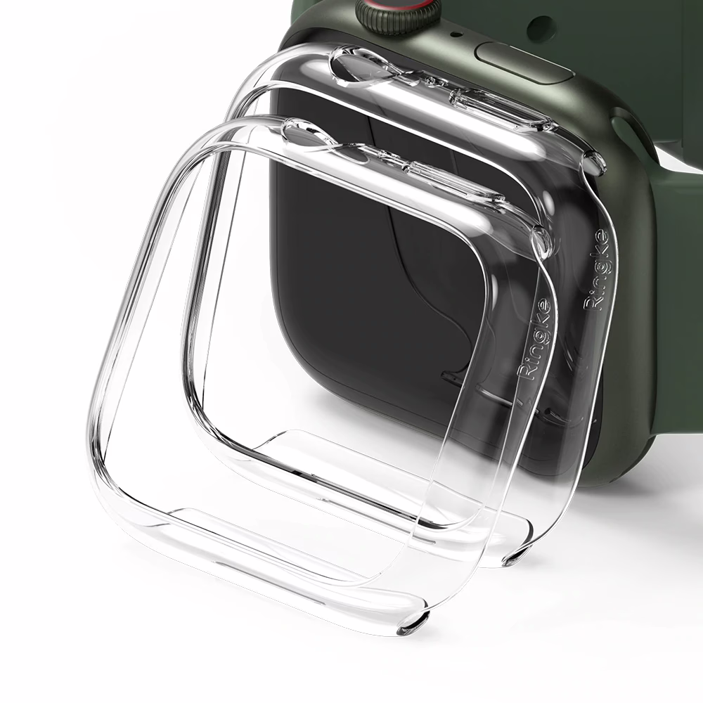เคส Ringke รุ่น Slim - Apple Watch Series 7/8/9 (45mm) - สี Clear (แพ็ค 2 ชิ้น)