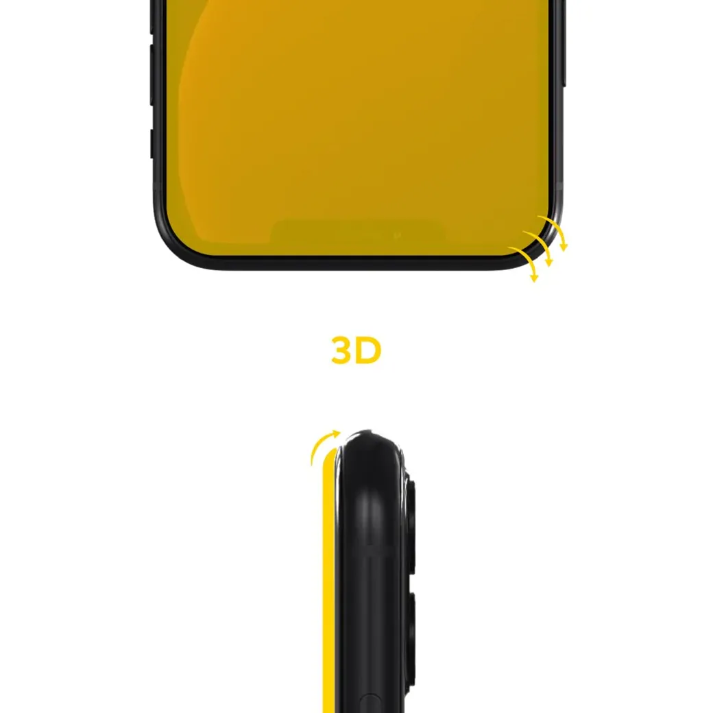 ฟิล์มกันรอย RhinoShield รุ่น 3D Impact - iPhone 13 Pro Max - สีใสขอบดำ