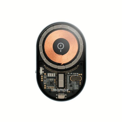 แท่นชาร์จไร้สายติดช่องแอร์ในรถ Momax รุ่น Q.Mag Mount 3 Magnetic (15W) - สีเทาสเปซเกรย์ - Image 2