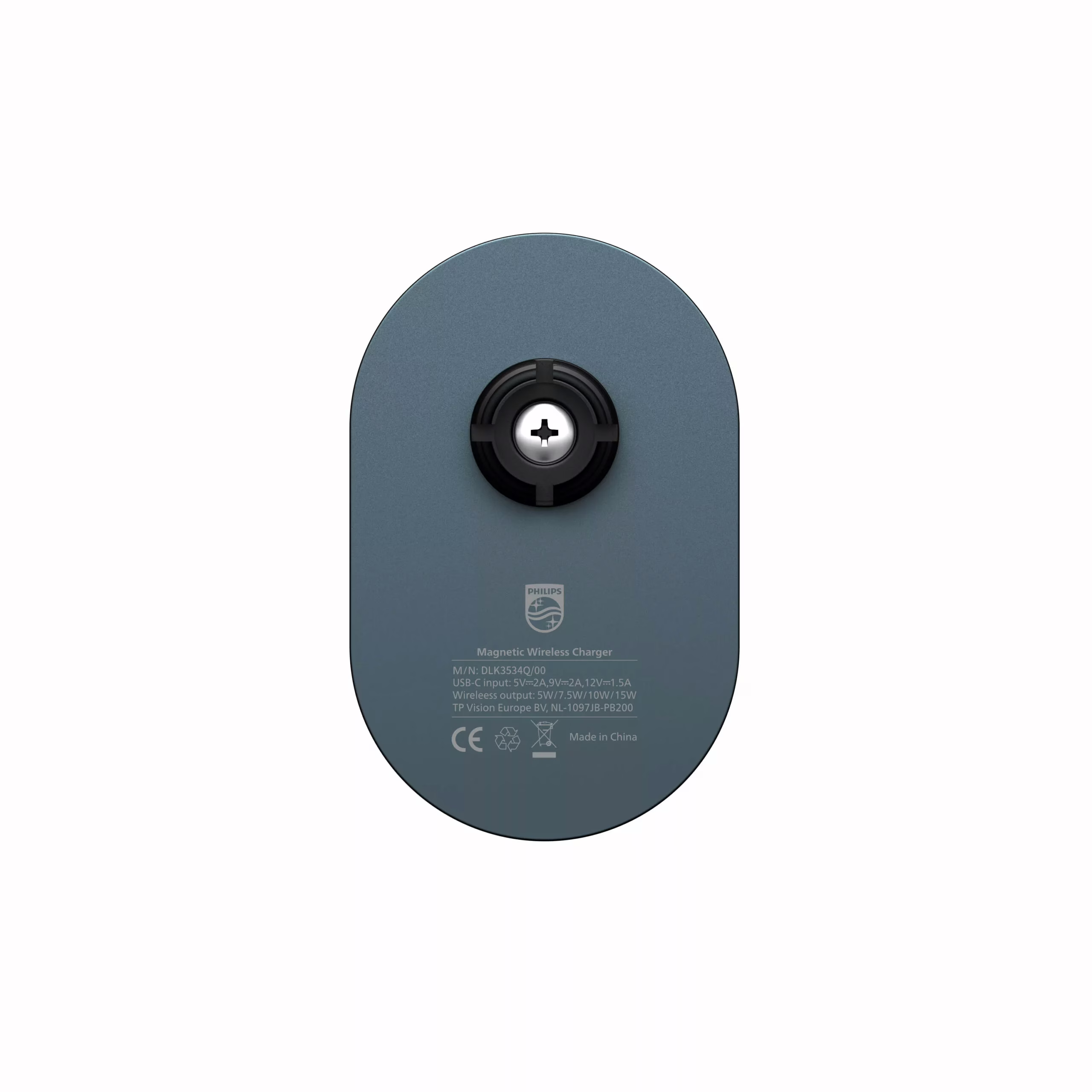 แท่นชาร์จไร้สายติดช่องแอร์ในรถ Philips รุ่น Wireless Car Charger 15W - สี Black