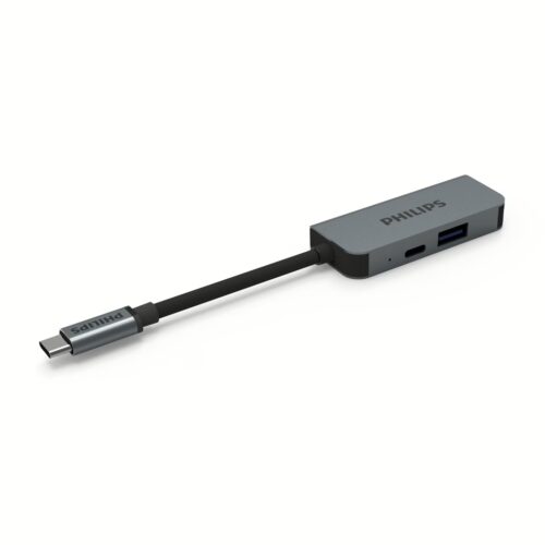 อุปกรณ์เชื่อมต่อ Philips รุ่น 3 in 1 Hub C to HDMI - สี Silver - Image 4