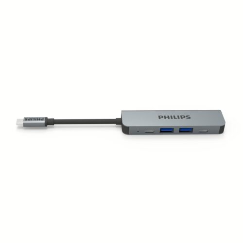 อุปกรณ์เชื่อมต่อ Philips รุ่น 5 in1 Hub C to HDMI - สี Silver - Image 4