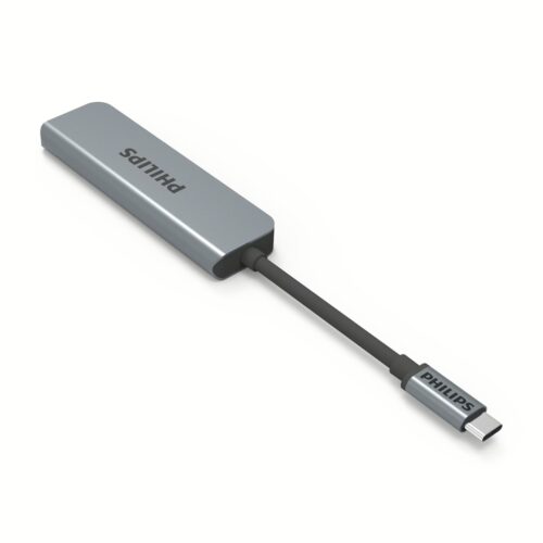 อุปกรณ์เชื่อมต่อ Philips รุ่น 5 in1 Hub C to HDMI - สี Silver - Image 5