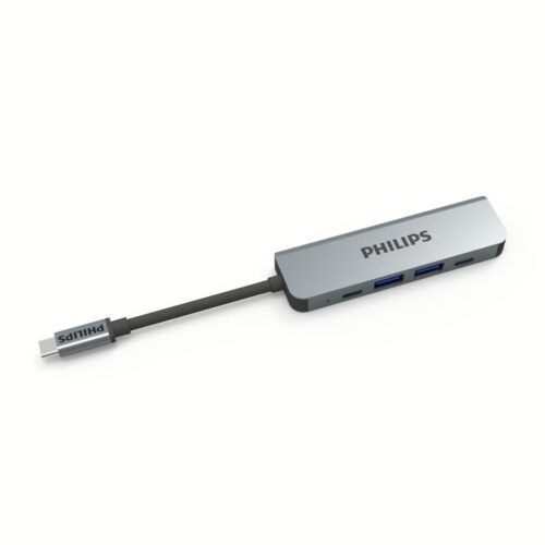 อุปกรณ์เชื่อมต่อ Philips รุ่น 5 in1 Hub C to HDMI - สี Silver - Image 8