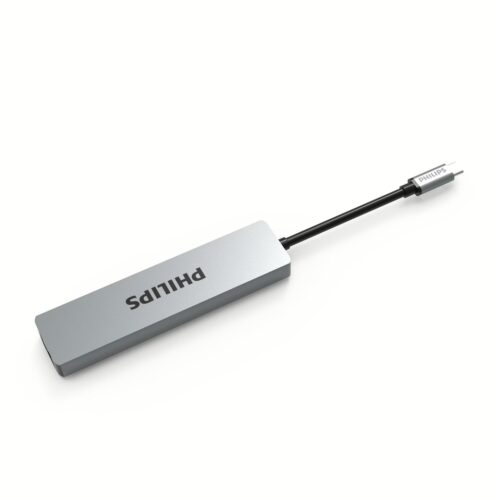 อุปกรณ์เชื่อมต่อ Philips รุ่น 6 in 1 Hub C to HDMI and RJ45 - สี Silver - Image 5