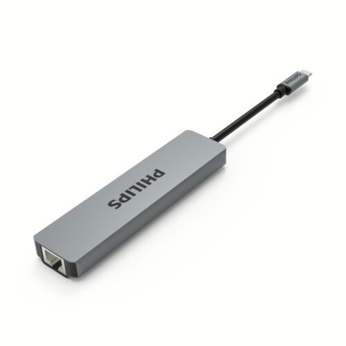 อุปกรณ์เชื่อมต่อ Philips รุ่น 6 in 1 Hub C to HDMI and RJ45 - สี Silver - Image 7