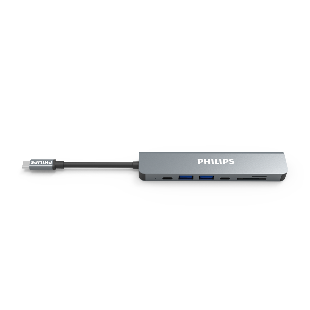 อุปกรณ์เชื่อมต่อ Philips รุ่น 7 in 1 Hub C to HDMI - สี Silver