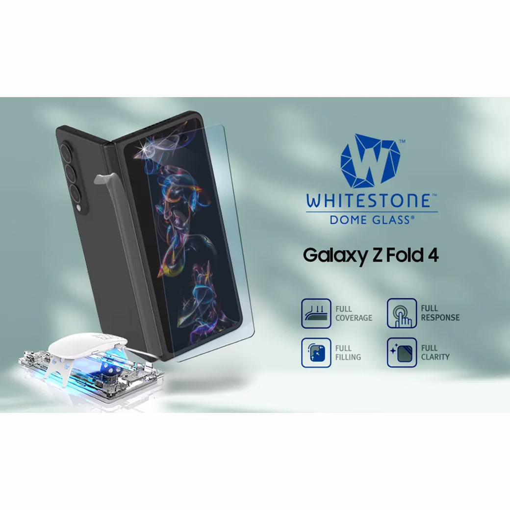 Whitestone Dome Glass - ฟิล์มกระจก Galaxy Z Fold 4 - อุปกรณ์การติดแบบครบชุด