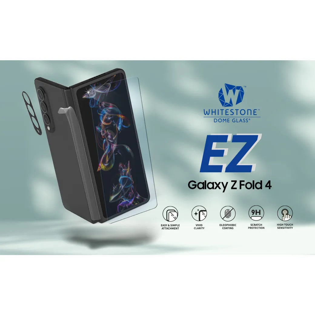 ฟิล์มกระจกนิรภัย Whitestone EZ Clear Glass - Galaxy Z Fold 4 (มีที่ครอบเลนส์กล้องในชุด)