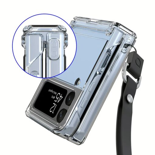 Araree รุ่น Nukin 360 - เคส Galaxy Z Flip 4 - สี Clear - Image 11
