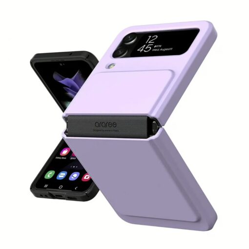 Araree รุ่น Aeroflex - เคส Galaxy Z Flip 4 - สีม่วง - Image 5