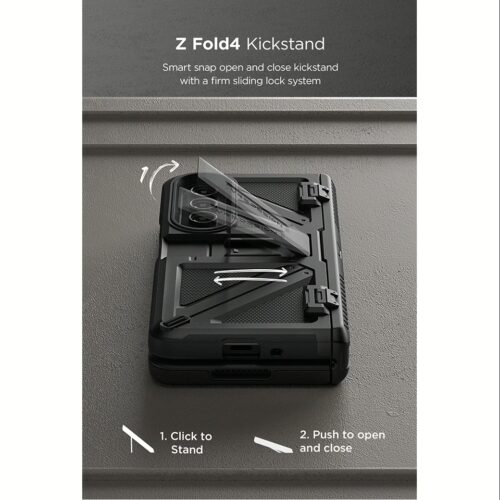 VRS รุ่น Terra Guard Ultimate - เคส Galaxy Z Fold 4 - สี Matte Black - Image 5