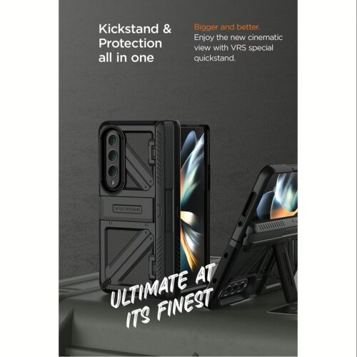 VRS รุ่น Terra Guard Ultimate - เคส Galaxy Z Fold 4 - สี Matte Black - Image 6