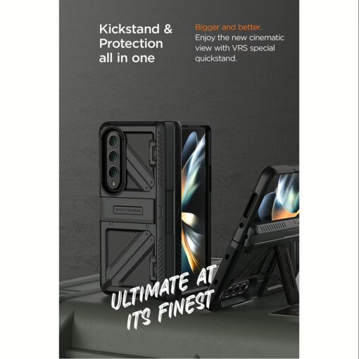 VRS รุ่น Terra Guard Ultimate - เคส Galaxy Z Fold 4 - สี Matte Black - Image 6
