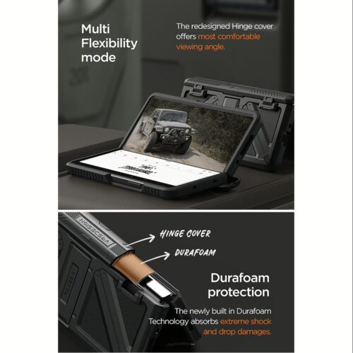 VRS รุ่น Terra Guard Ultimate - เคส Galaxy Z Fold 4 - สี Matte Black - Image 9