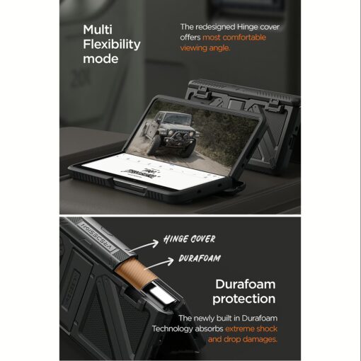 VRS รุ่น Terra Guard Ultimate - เคส Galaxy Z Fold 4 - สี Matte Black - Image 9