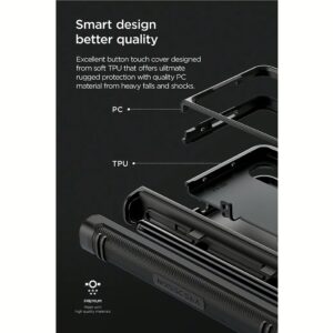 VRS รุ่น Terra Guard Active S - เคส Galaxy Z Fold 4 - สี Matte Black 25 VRS รุ่น Terra Guard Active S - เคส Galaxy Z Fold 4 - สี Matte Black