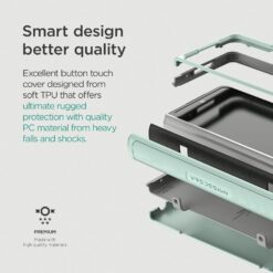 VRS รุ่น Terra Guard Modern - เคส Galaxy Z Fold 4 - สี Mint