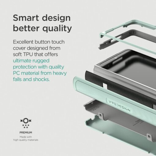 VRS รุ่น Terra Guard Modern - เคส Galaxy Z Fold 4 - สี Mint - Image 10