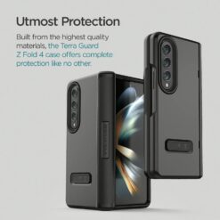 VRS รุ่น Terra Guard Modern - เคส Galaxy Z Fold 4 - สี Matte Black