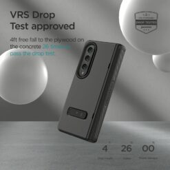 VRS รุ่น Terra Guard Modern - เคส Galaxy Z Fold 4 - สี Matte Black