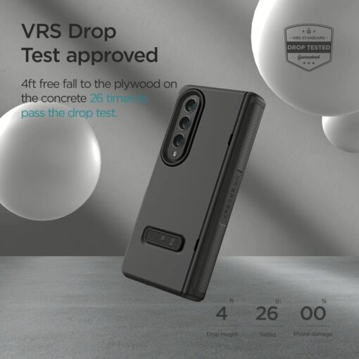 VRS รุ่น Terra Guard Modern - เคส Galaxy Z Fold 4 - สี Matte Black - Image 7
