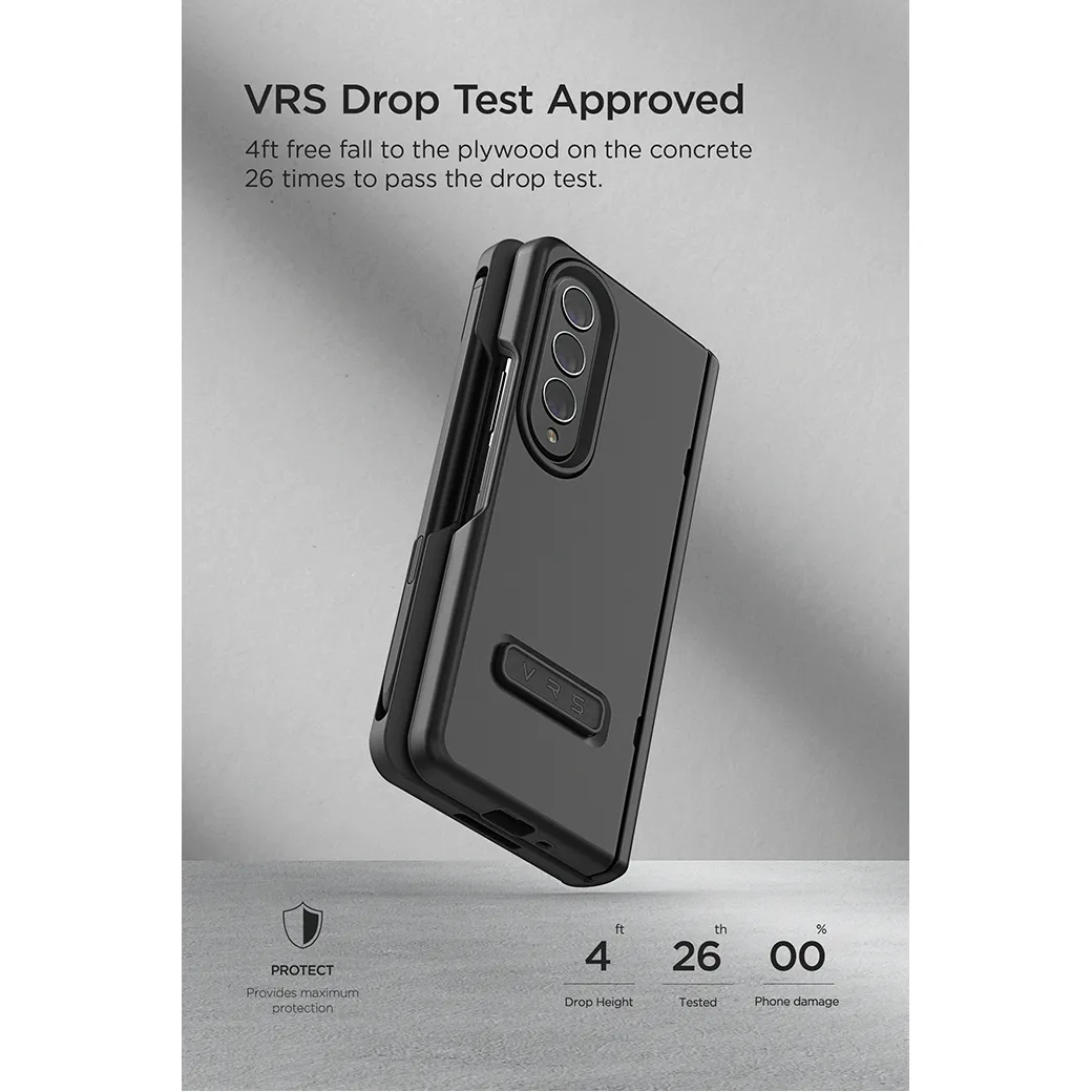 เคส VRS รุ่น Terra Guard Modern Pro - Galaxy Z Fold 4 - สี Matte Black